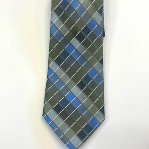 NWOT SILK Croft and Barrow green with blue